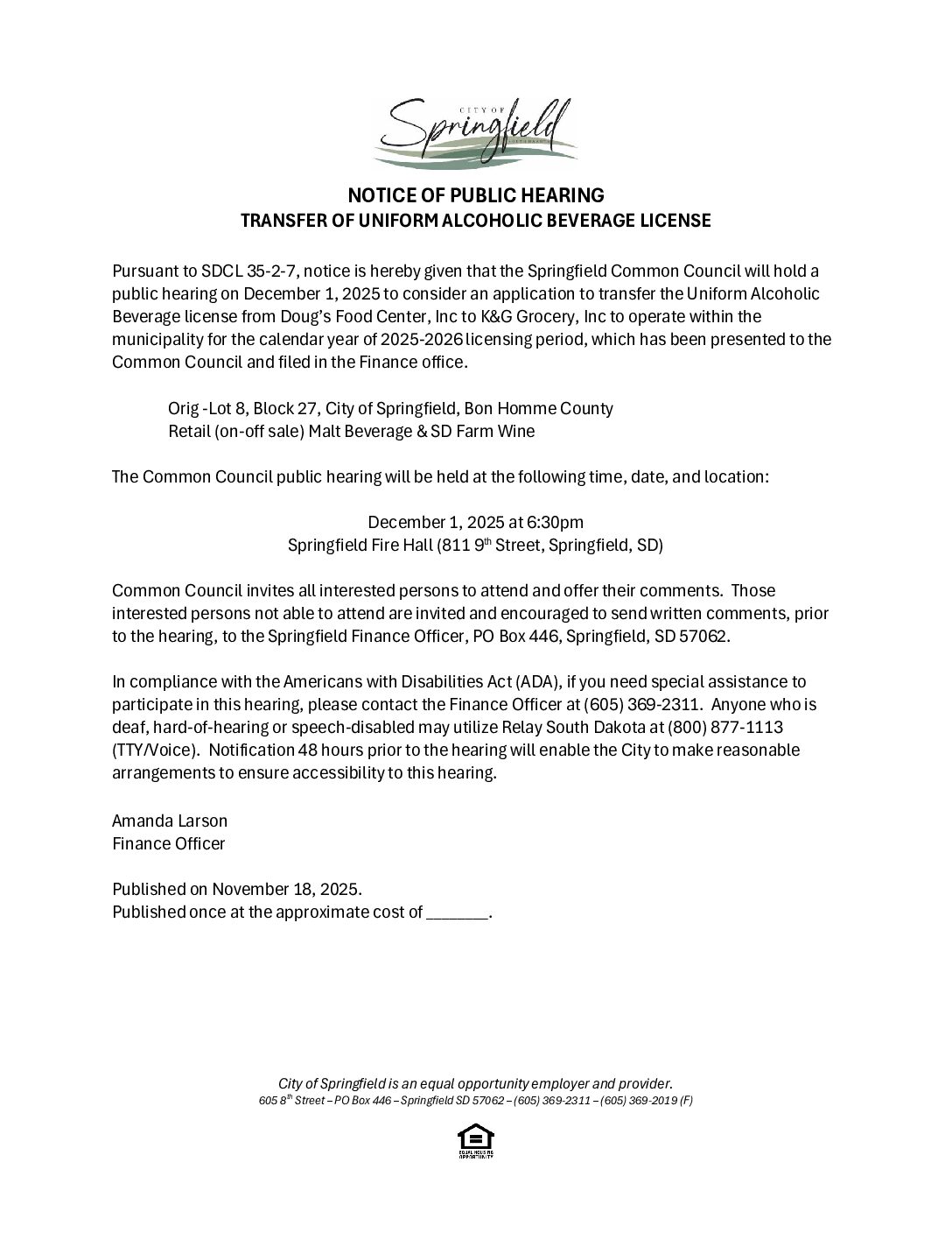 Public Hearing Notice – 1December2025 **LOCATION UPDATE**