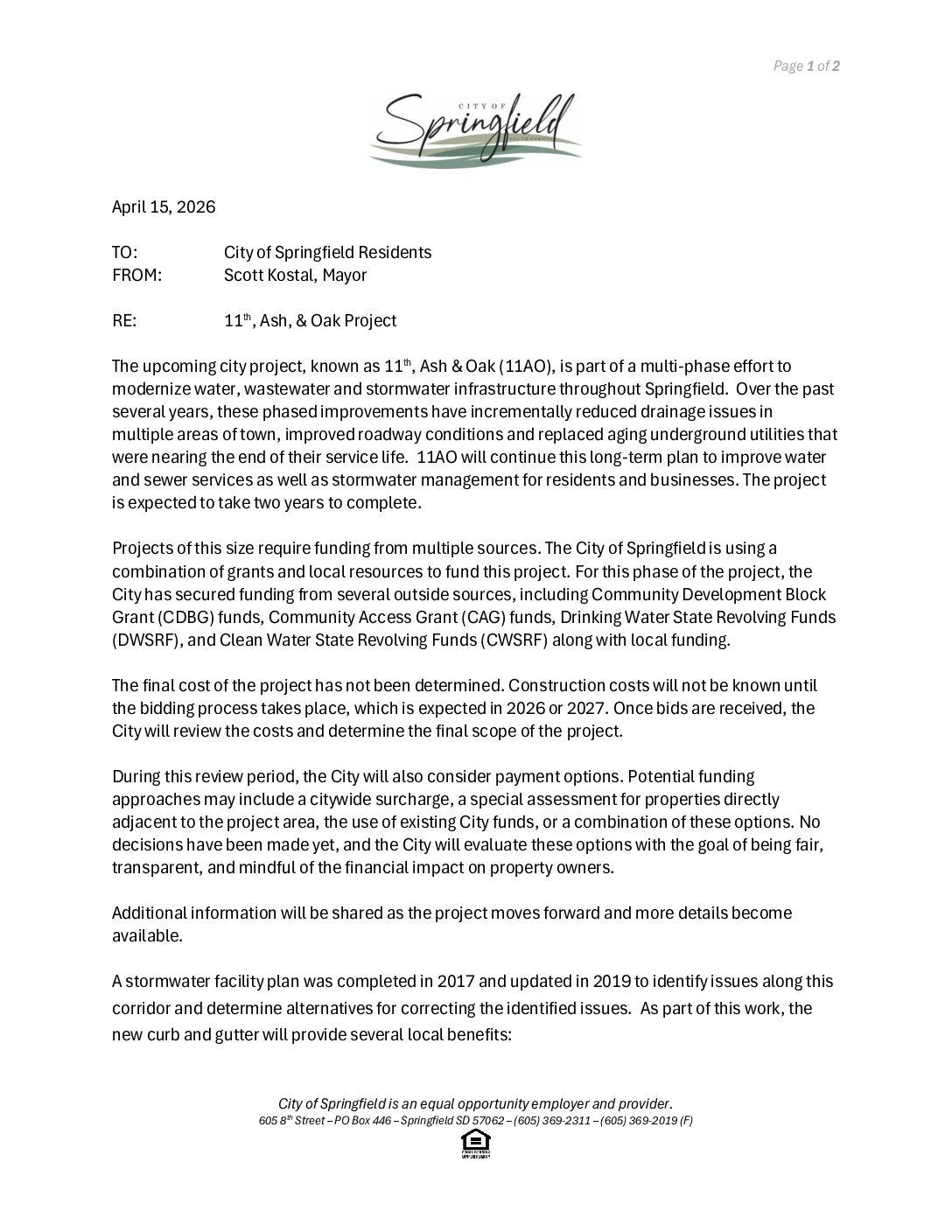 11th, Ash, & Oak Property Owners