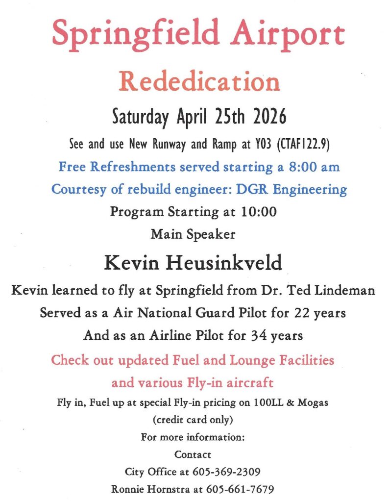 Airport Re-Dedication