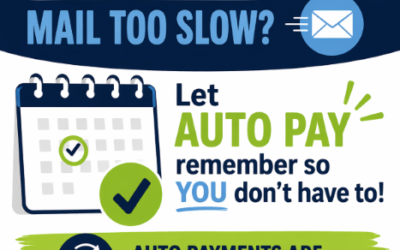 REMINDER THAT IS AUTO PAY IS AVAILABLE